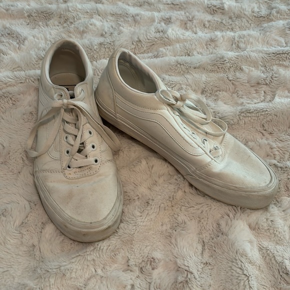 Low rise white tie vans size 10 - Picture 1 of 2